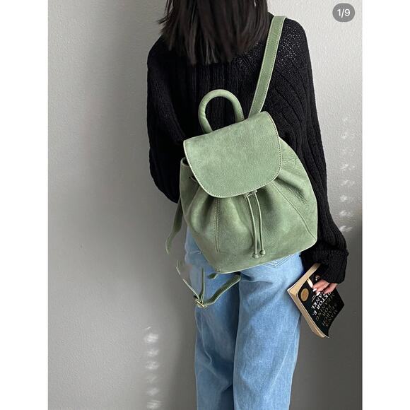 Coach Sonoma Leather Daypack Sea Blue Large Backpack 4911 - Picture 9 of 12